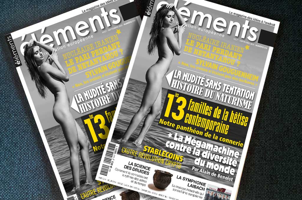 Couverture de la vidéo Naturisme, Graham Greene, Iran, Jean-Claude Milner... gros plan sur le nouveau numéro de la revue Éléments !