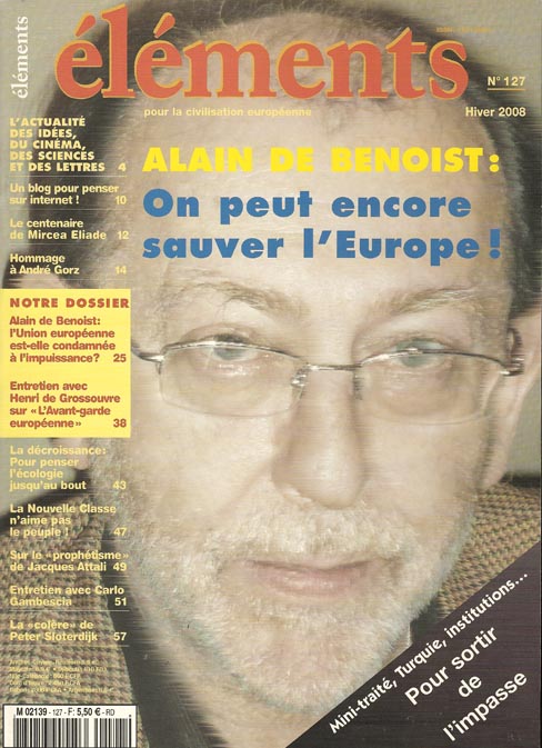 Alain de Benoist : On peut encore sauver l'Europe
