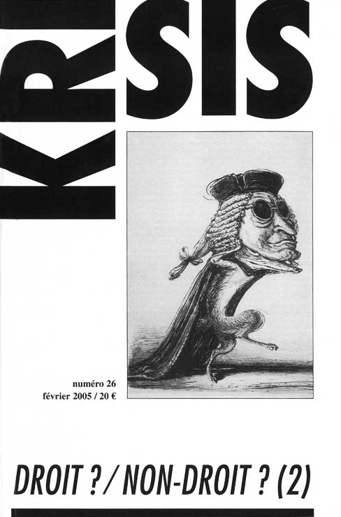 Droit ?/Non-droit ? (2) - PDF et papier