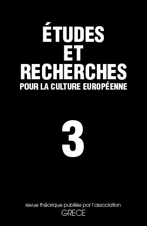 Études et recherches n°3 (nouvelle série)