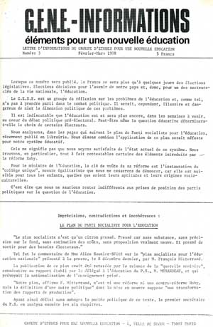 GENE-Informations n°3 - PDF